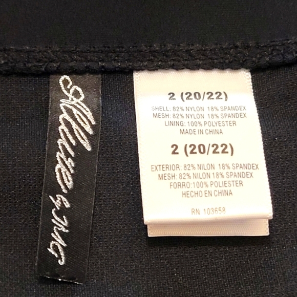 2X / 20-22 Allure Black High Waist Slimming Ruched Bikini Bottom - Picture 4 of 4